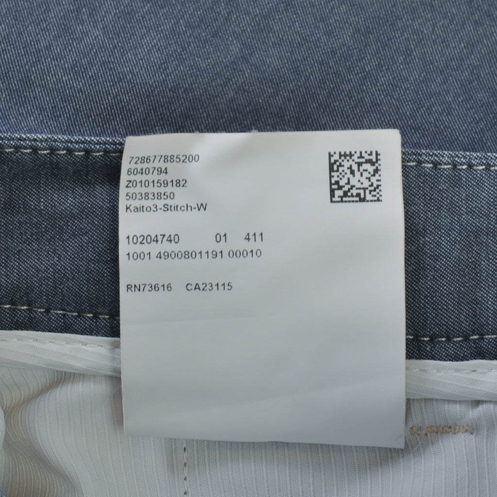 Hugo Boss Slate Blue Kaito Stitch Stretch Pants