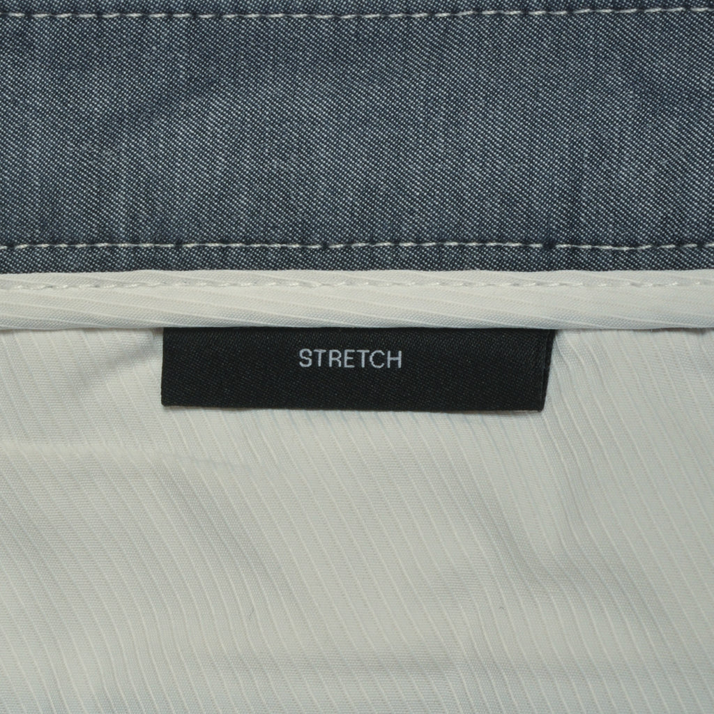 Hugo Boss Slate Blue Kaito Stitch Stretch Pants