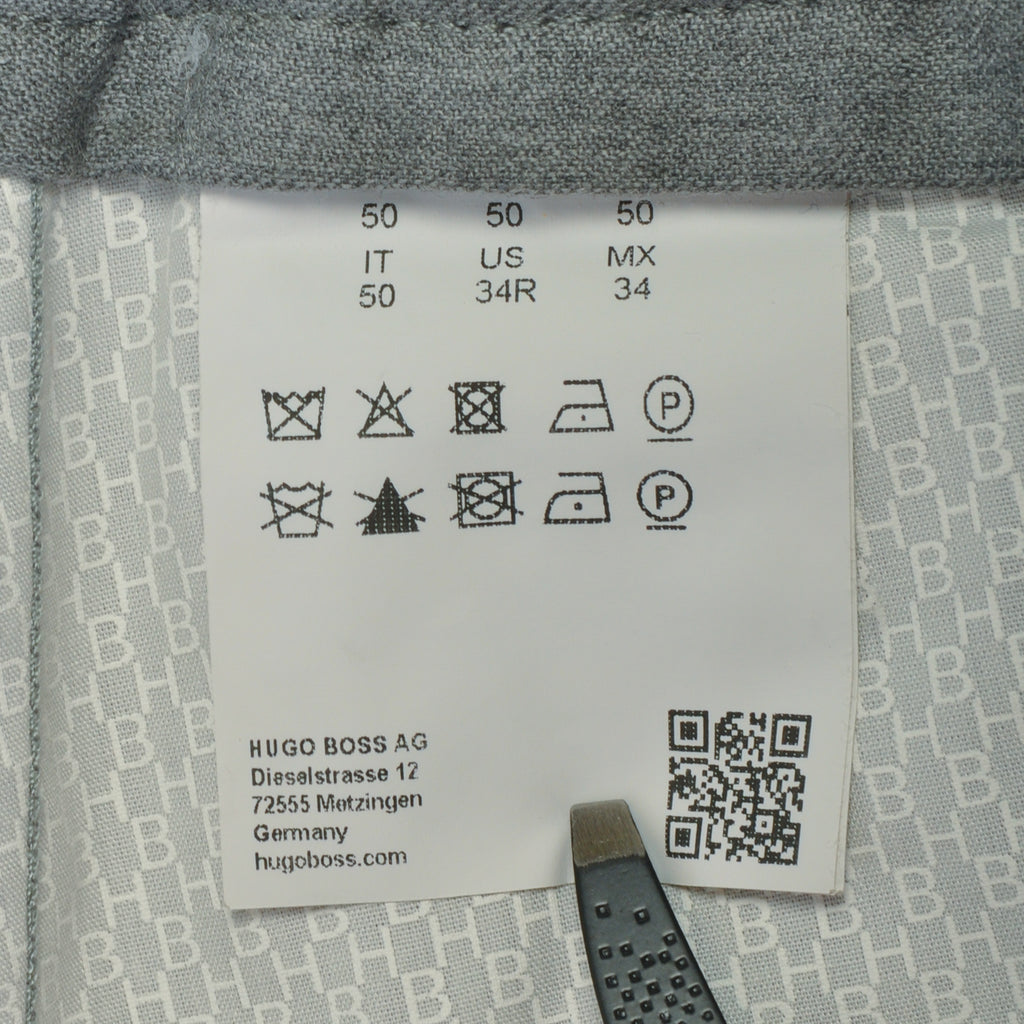 Hugo Boss Grey Kiro-B1 Drawstring Pants