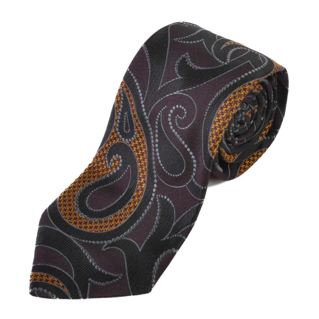 Etro Brown Paisley Tie