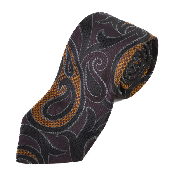 Etro Brown Paisley Tie
