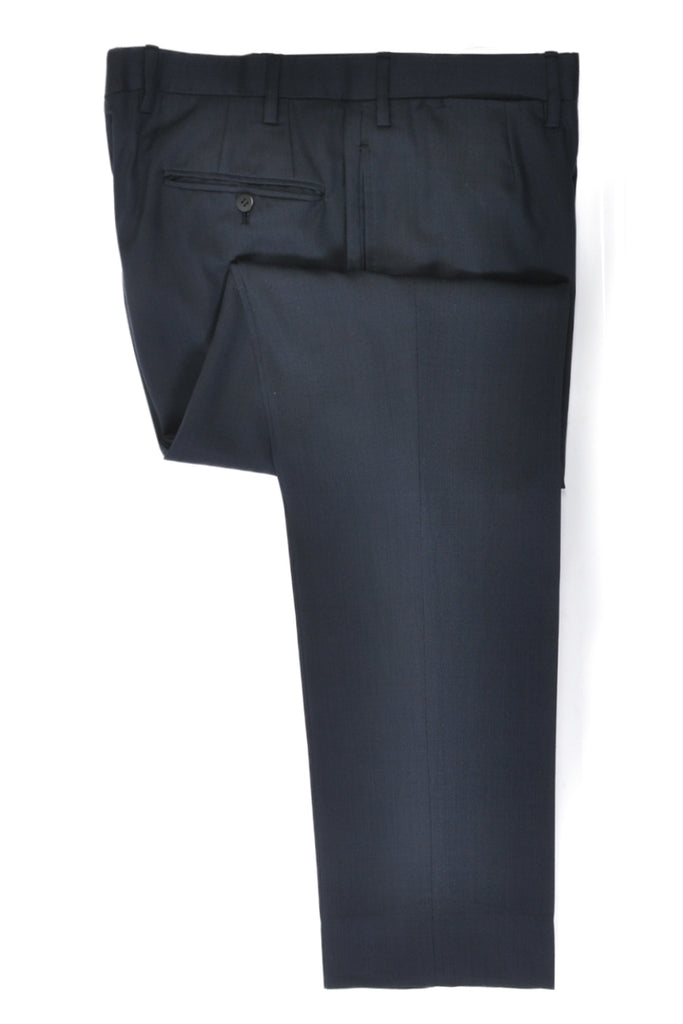 Kiton Dark Blue 14 Micron Wool Suit