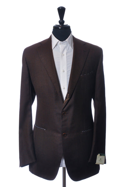 Borrelli Napoli NWT Brown Wool Silk Nerano Blazer