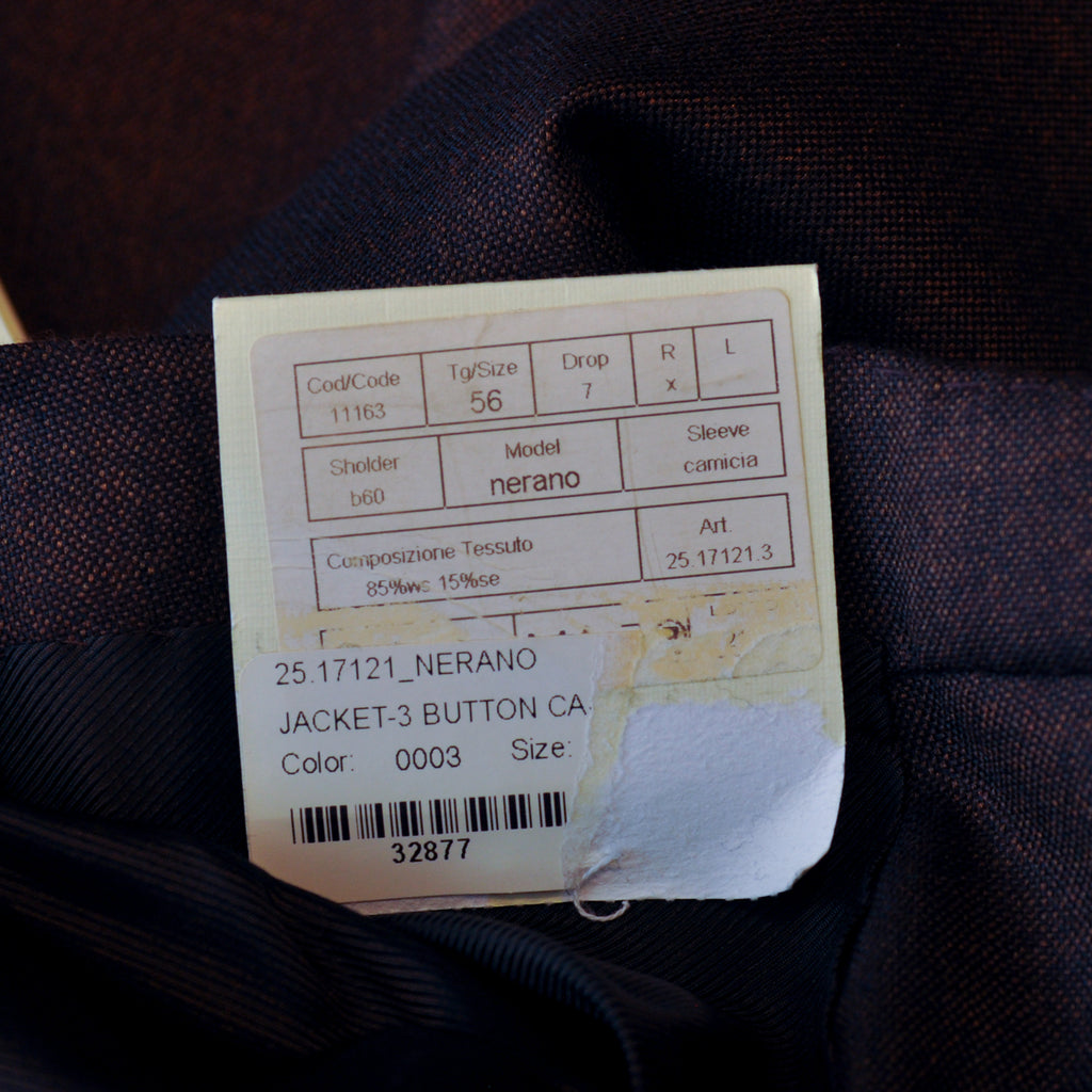 Borrelli Napoli NWT Brown Wool Silk Nerano Blazer