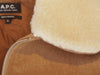 A.P.C. Bronze Shearling Collar Jacket