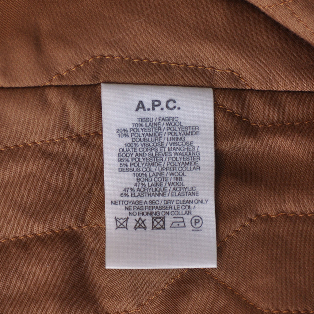 A.P.C. Bronze Shearling Collar Jacket