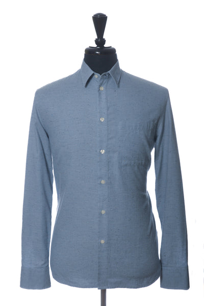 Filippa K Blue Slub Weave Loose Fit Oxford Shirt