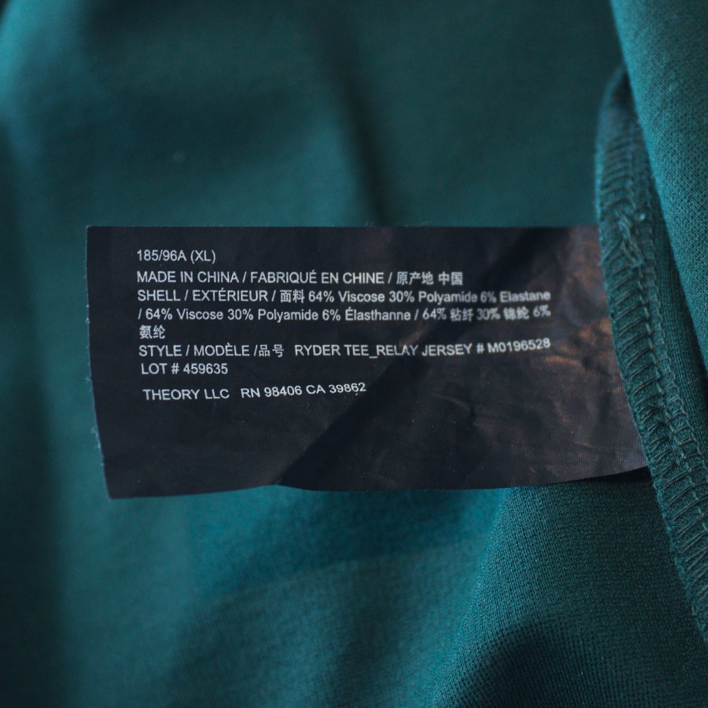 Theory Green Relay Jersey Ryder T-Shirt
