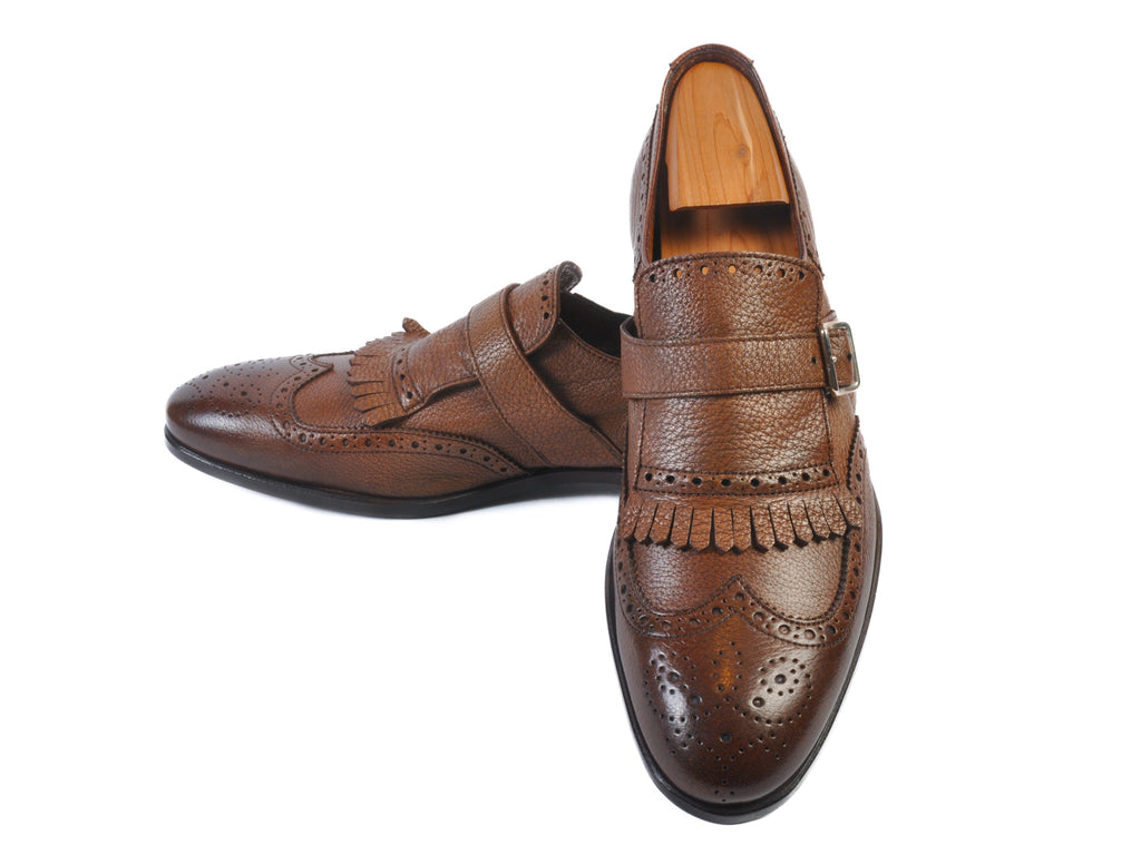 Henderson Baracco Brown Monk Strap Shoes