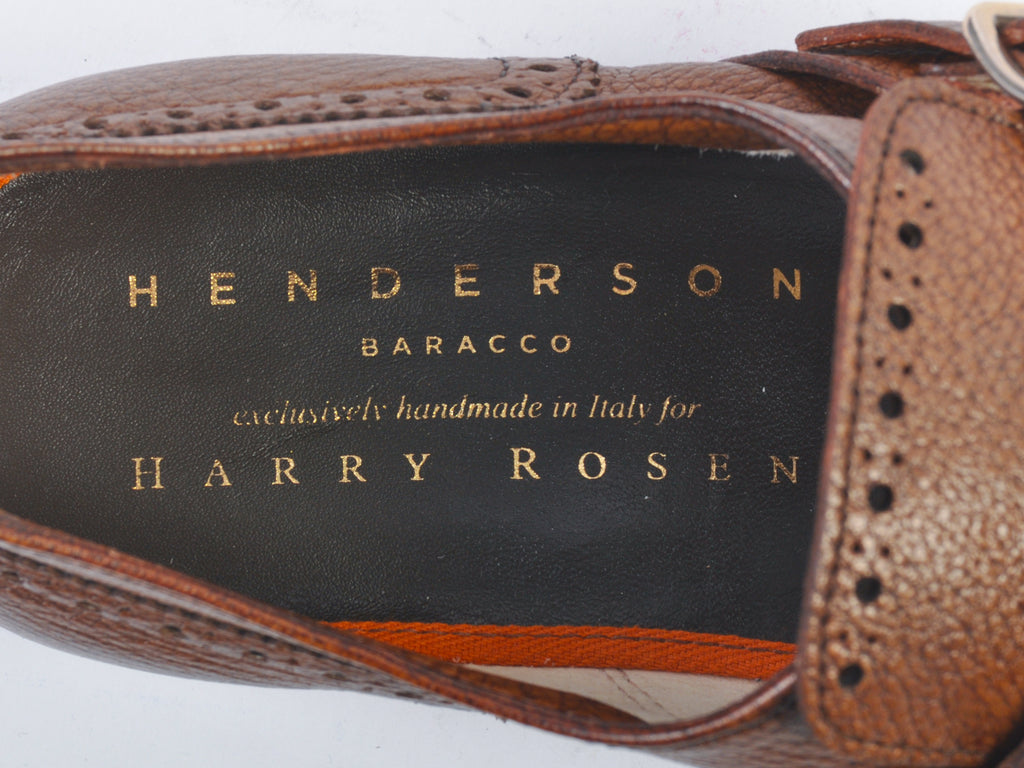 Henderson Baracco Brown Monk Strap Shoes