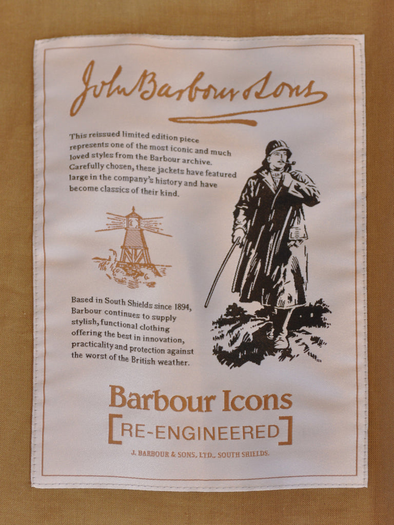 Barbour Re-Engineered Green Haydon Double Breasted Waxed Coat