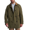 Barbour Re-Engineered Green Haydon Double Breasted Waxed Coat