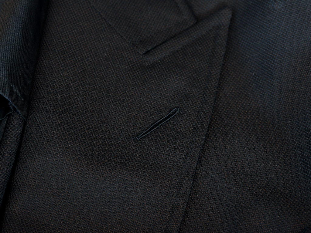 Tom Ford Black Silk Mohair Basic Base D Blazer