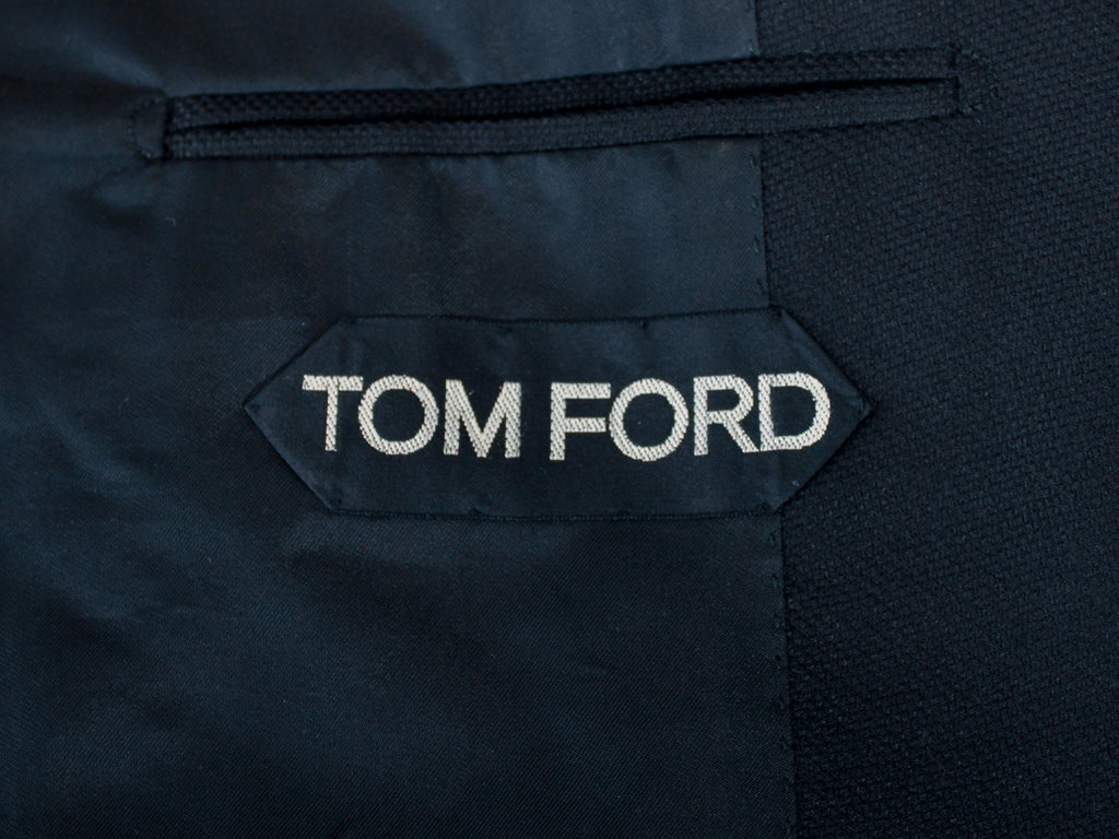Tom Ford Black Silk Mohair Basic Base D Blazer