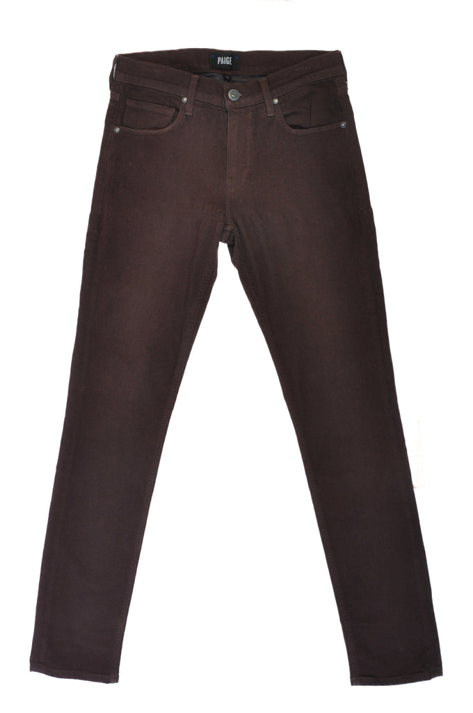 Paige Chocolate Plum Brown Lennox Jeans