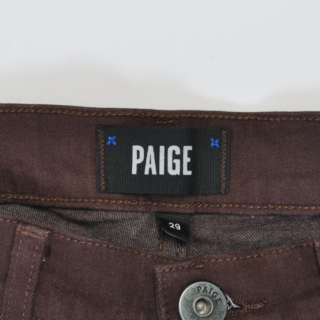 Paige Chocolate Plum Brown Lennox Jeans