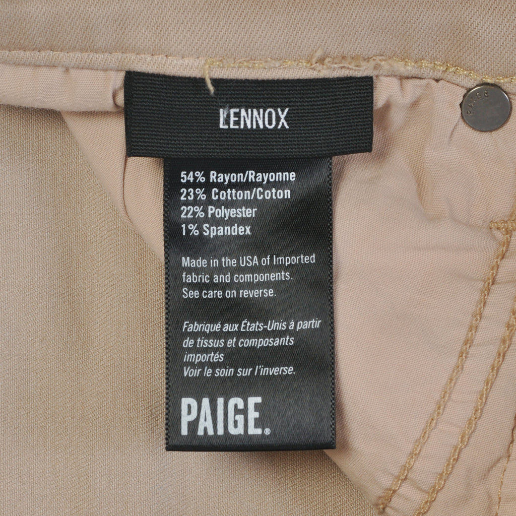 Paige Toasted Almond Brown Lennox Jeans