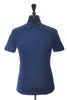 Sunspel Medium Blue Washed Pique Polo Shirt