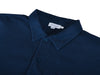 Sunspel Navy Blue Washed Pique Polo Shirt