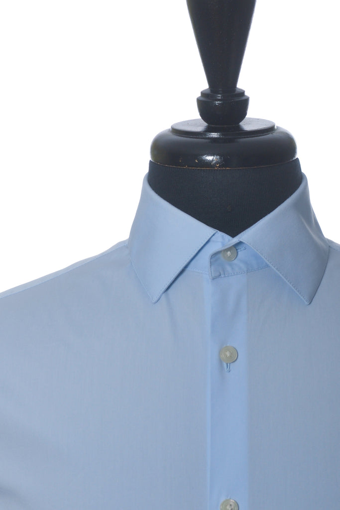 Theory Light Blue Slim Fit Dover Shirt