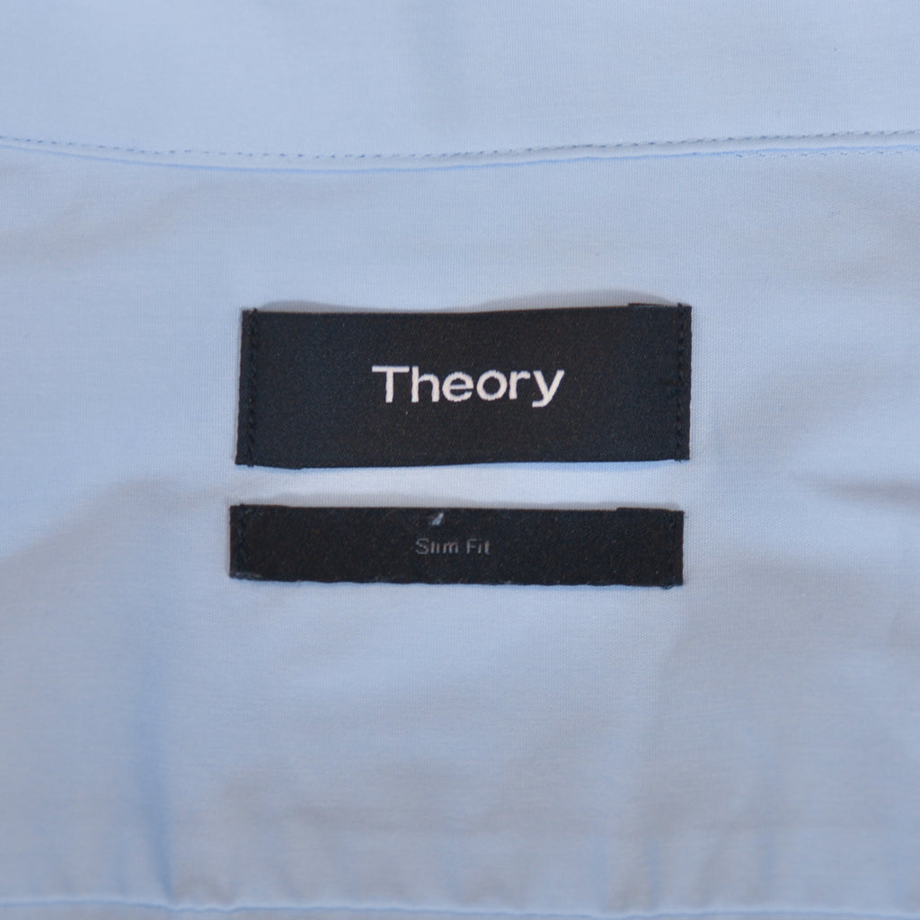 Theory Light Blue Slim Fit Dover Shirt
