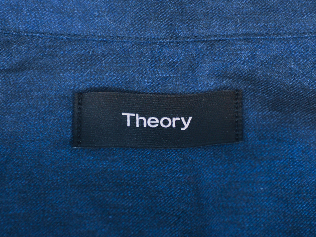 Theory NWT Victory Blue Zach Mendon Shirt