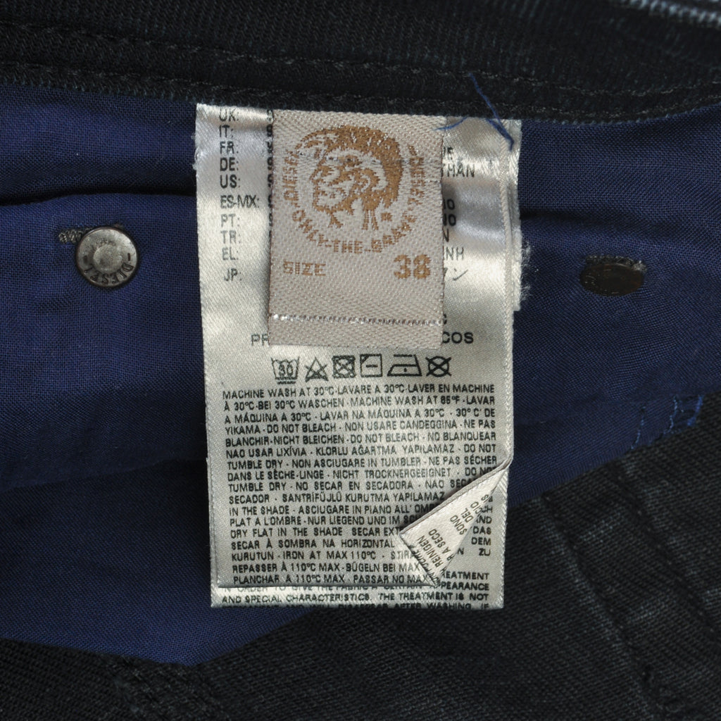 Diesel Indigo Blue Distressed Safado Jeans