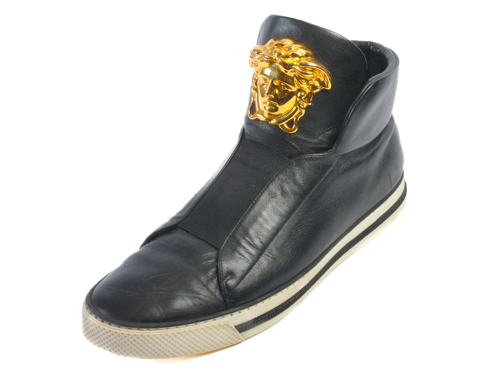 Versace Black Medusa Head High Tops