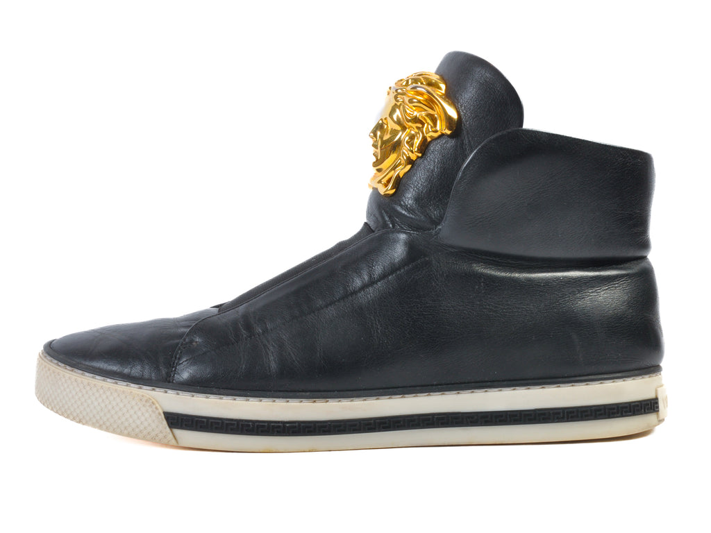 Versace Black Medusa Head High Tops
