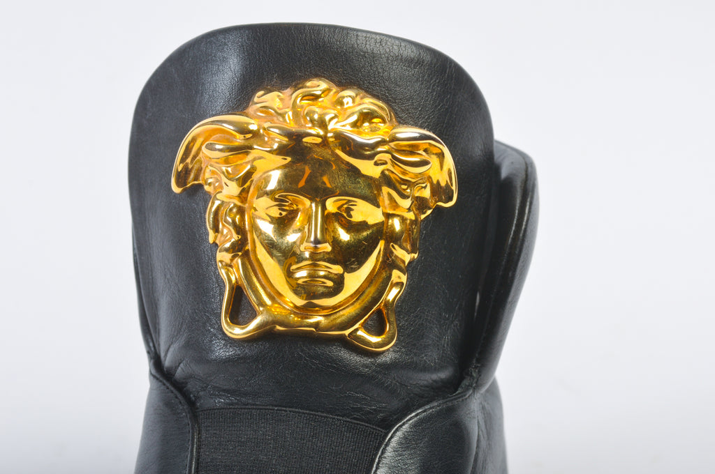 Versace Black Medusa Head High Tops