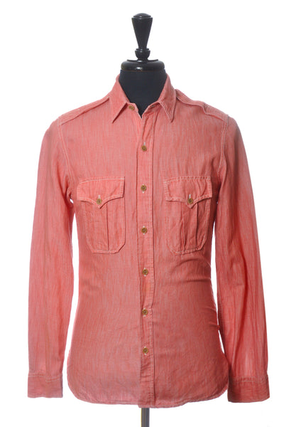 RRL Washed Red Denim Shirt