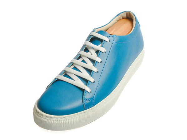 Boemos Blue Leather Sneakers