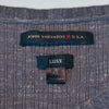 John Varvatos Luxe Grey Linen Blend Henley