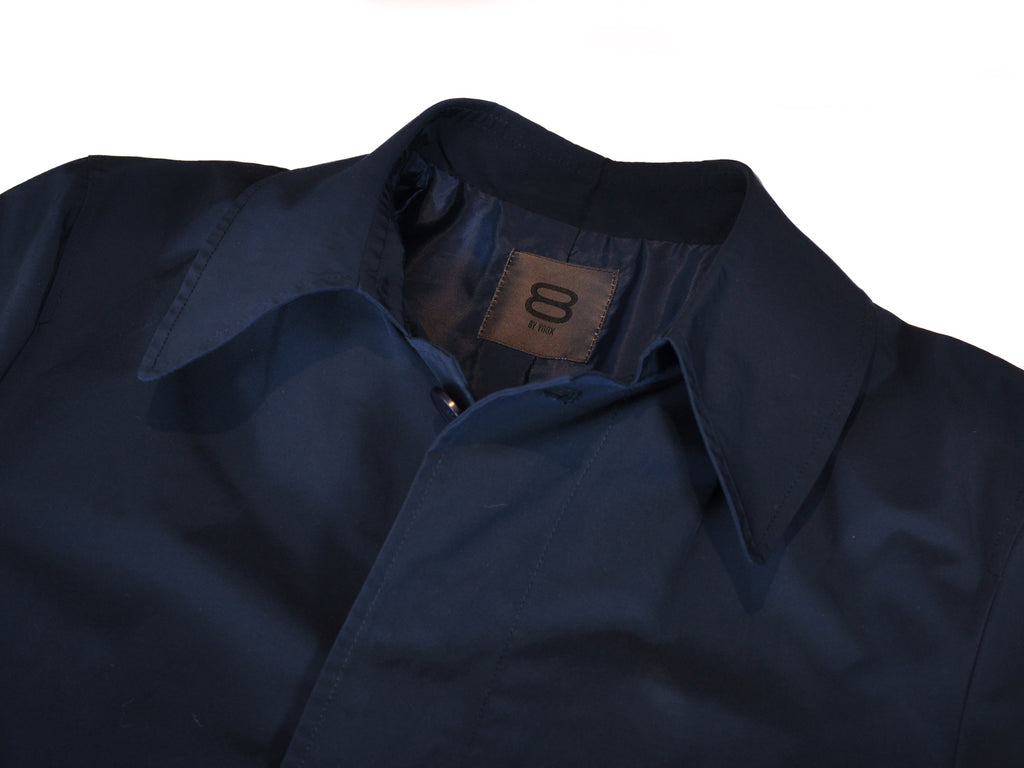 8 by Yoox Navy Blue Trench Coat