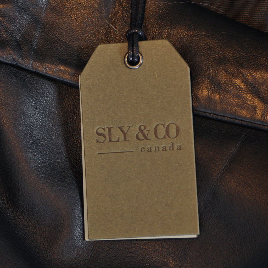 Sly & Co NWT Black Leather Milan Blazer Jacket