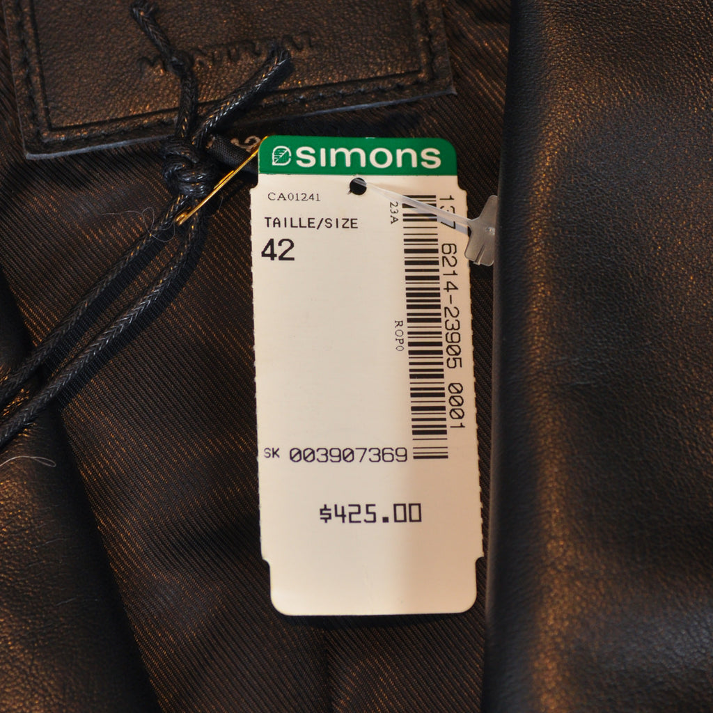 Sly & Co NWT Black Leather Milan Blazer Jacket
