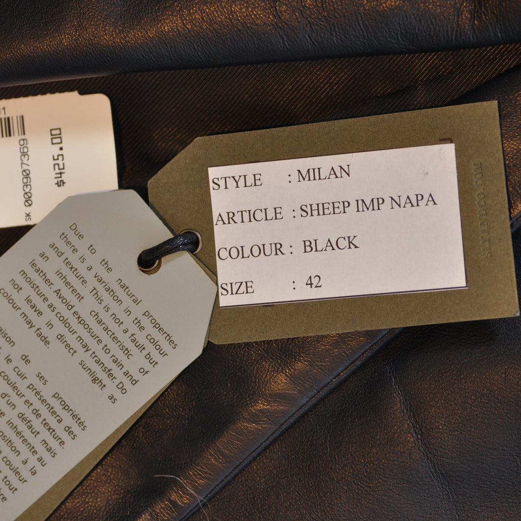 Sly & Co NWT Black Leather Milan Blazer Jacket