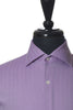 Hugo Boss Purple Herringbone Slim Fit French Cuff Shirt