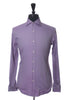 Hugo Boss Purple Herringbone Slim Fit French Cuff Shirt