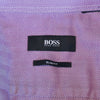 Hugo Boss Purple Herringbone Slim Fit French Cuff Shirt