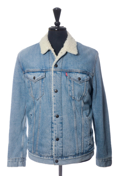 Levi’s Washed Denim Fleece Lined Jacket