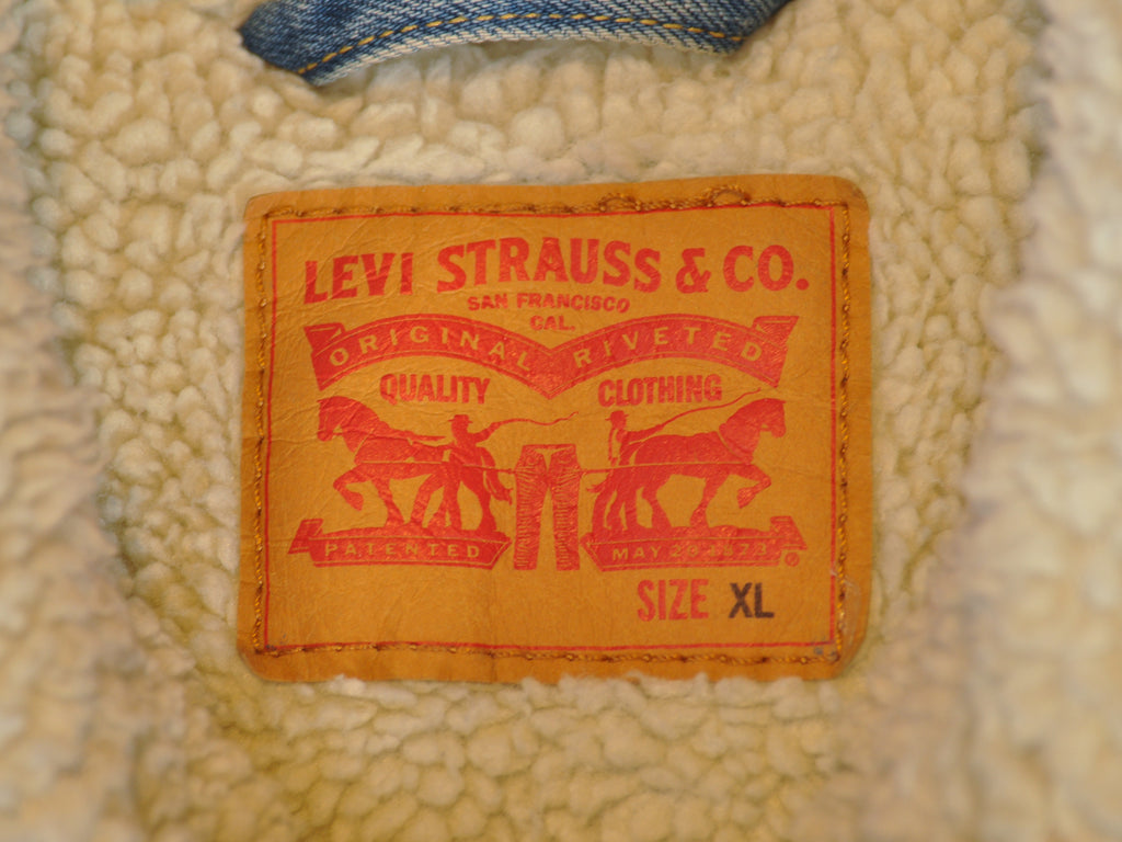 Levi’s Washed Denim Fleece Lined Jacket