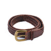 Polo Ralph Laurent Brown Woven Leather Belt