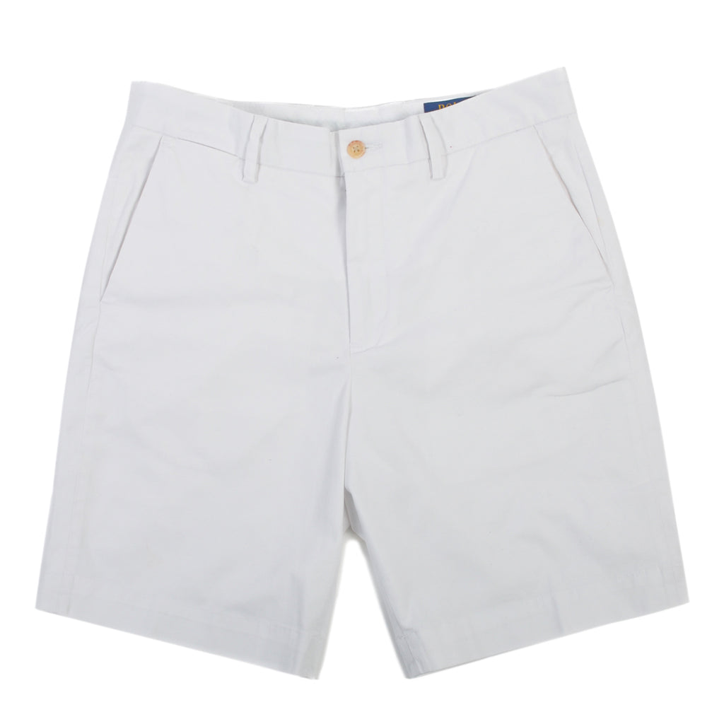 Polo Ralph Lauren White Classic Fit Stretch Shorts