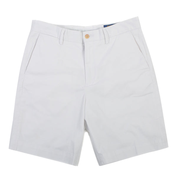 Polo Ralph Lauren White Classic Fit Stretch Shorts