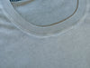 Benson Cement Grey Garment Dyed Crew Neck Sweater