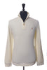 Polo Ralph Lauren Off White Estate Rib Quarter Zip Sweater