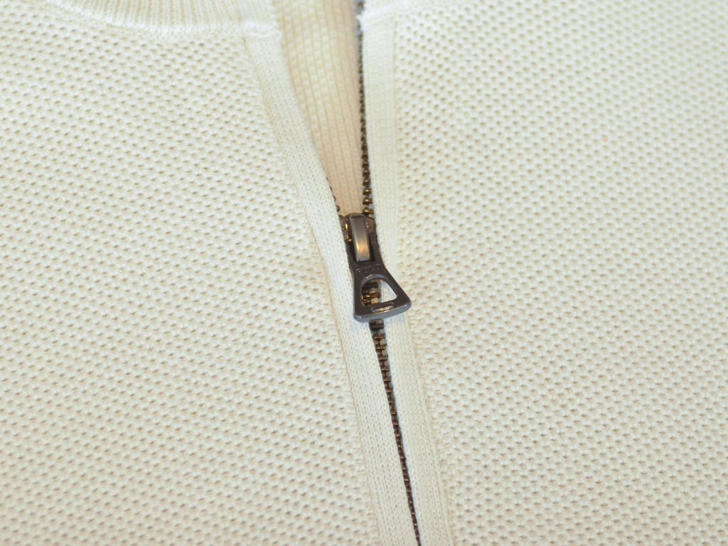 Polo Ralph Lauren Ivory PIma Cotton Quarter Zip