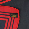 Yves Saint Laurent Red Edged Black Pocket Square