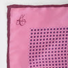 Canali 1934 Pink Geometric Print Pocket Square